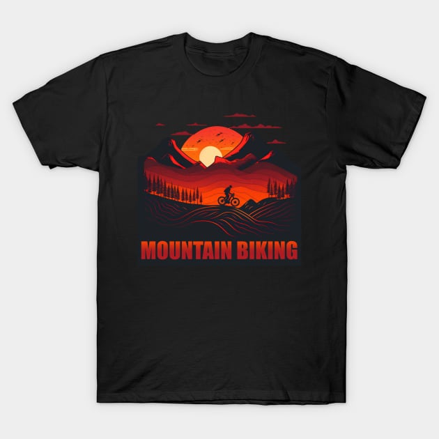 Yolo - Mountain Biking T-Shirt by i2studio